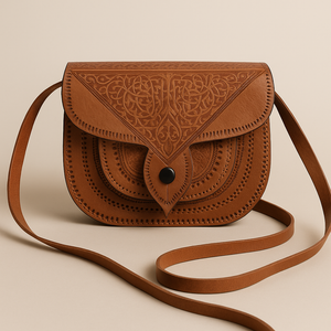 Real Leather Handmade Moroccan Shoulder Bag - MODE & MUSE