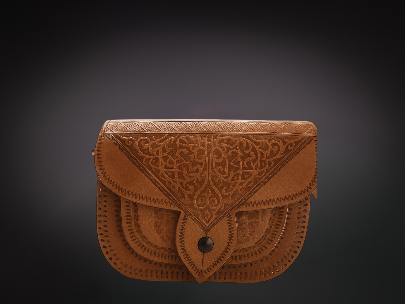 Real Leather Handmade Moroccan Shoulder Bag