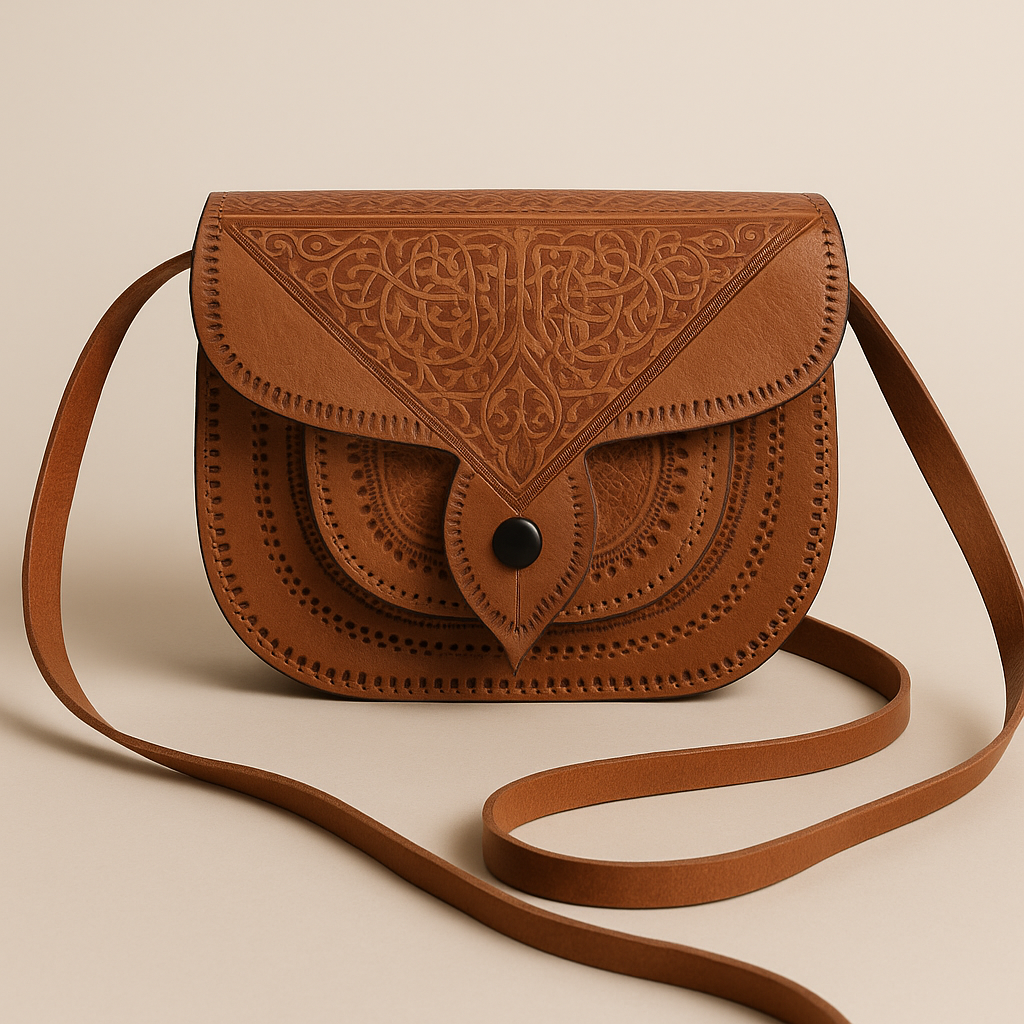 Real Leather Handmade Moroccan Shoulder Bag